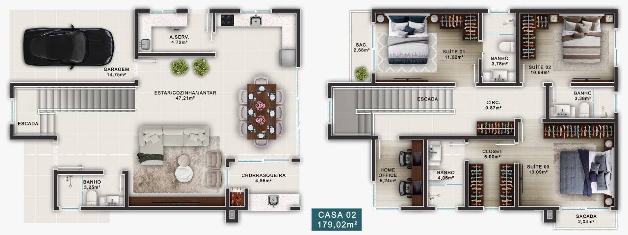 Casa à venda com 3 quartos, 179m² - Foto 5