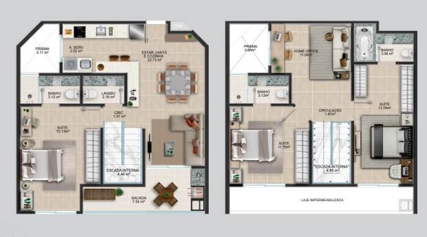 Apartamento à venda com 3 quartos, 122m² - Foto 3