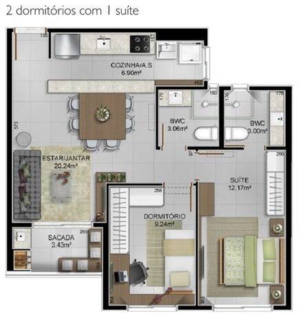 Apartamento à venda com 2 quartos, 64m² - Foto 33