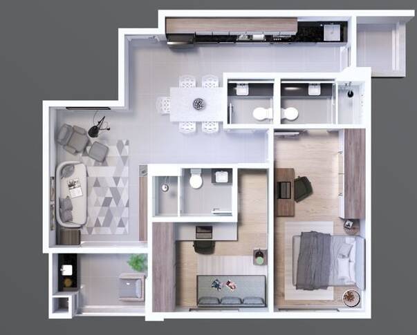 Apartamento à venda com 2 quartos, 75m² - Foto 2