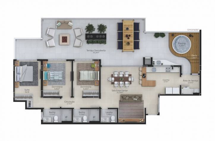 Apartamento à venda com 2 quartos, 87m² - Foto 20