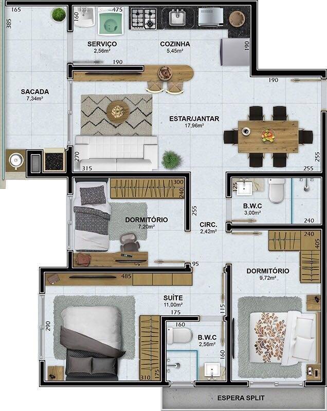 Apartamento à venda com 3 quartos, 78m² - Foto 4